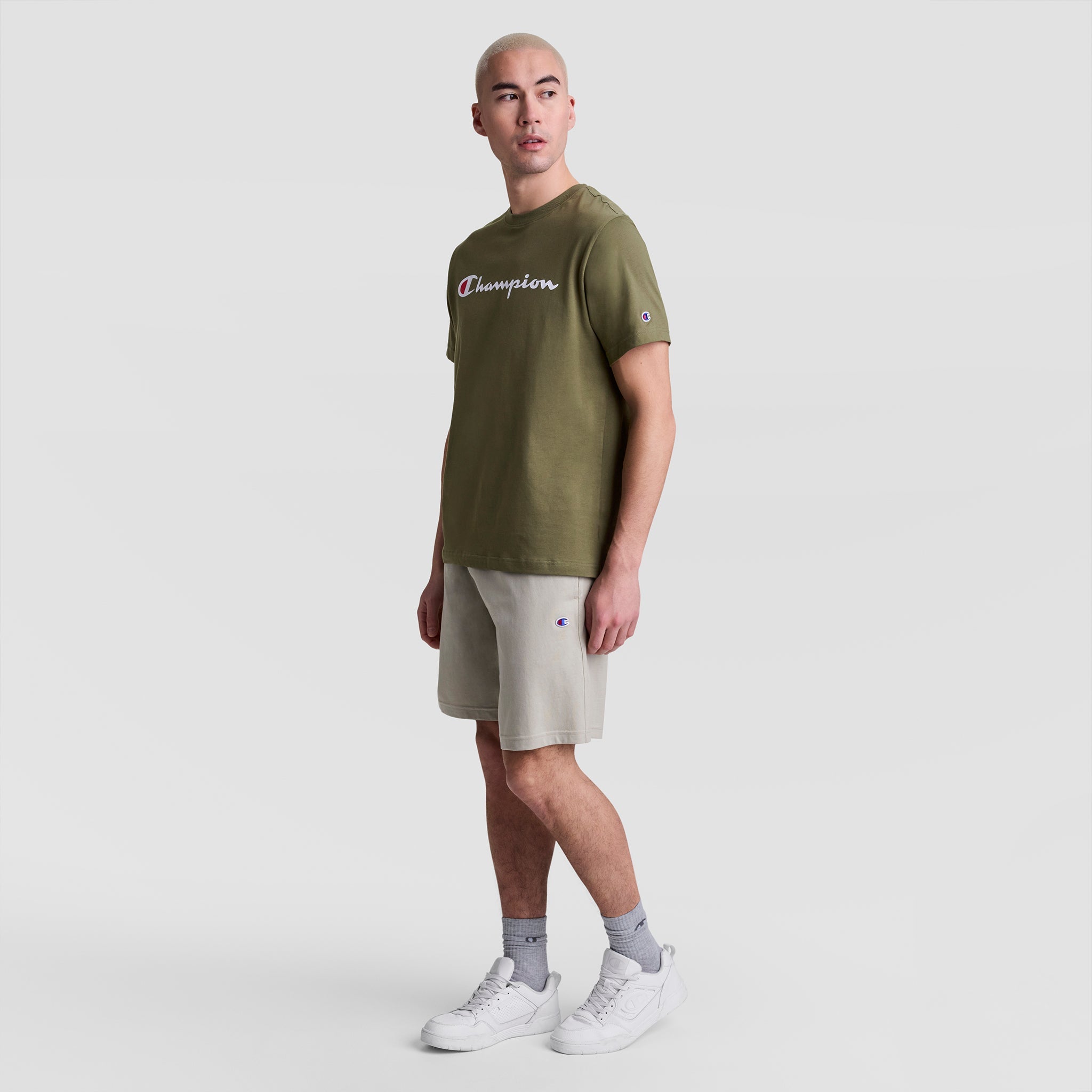 Champion Classic Graphic T-Shirt, Script Logo - Burnt Olive