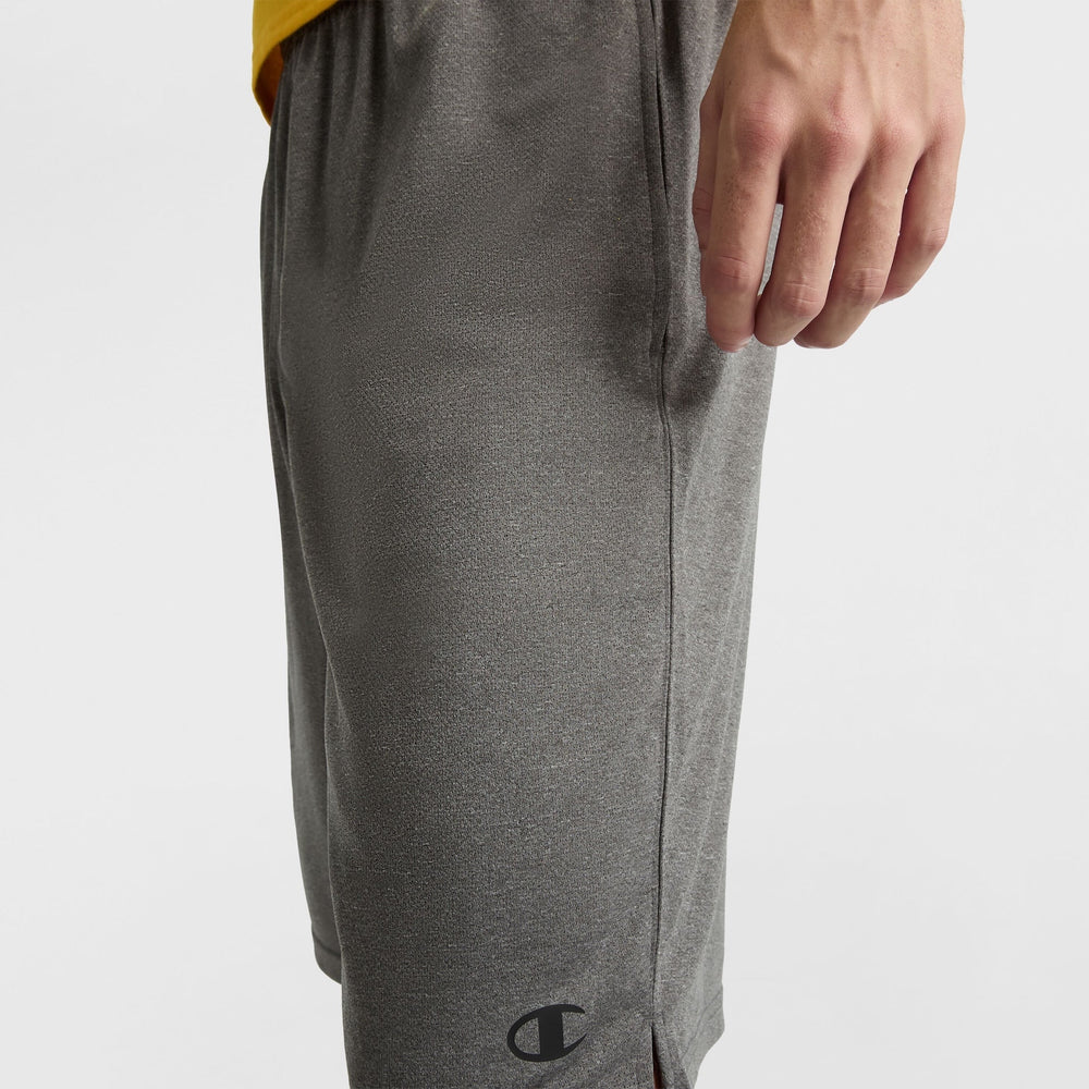 Champion 10" Moisture Wicking, Sport Shorts - Granite Heather