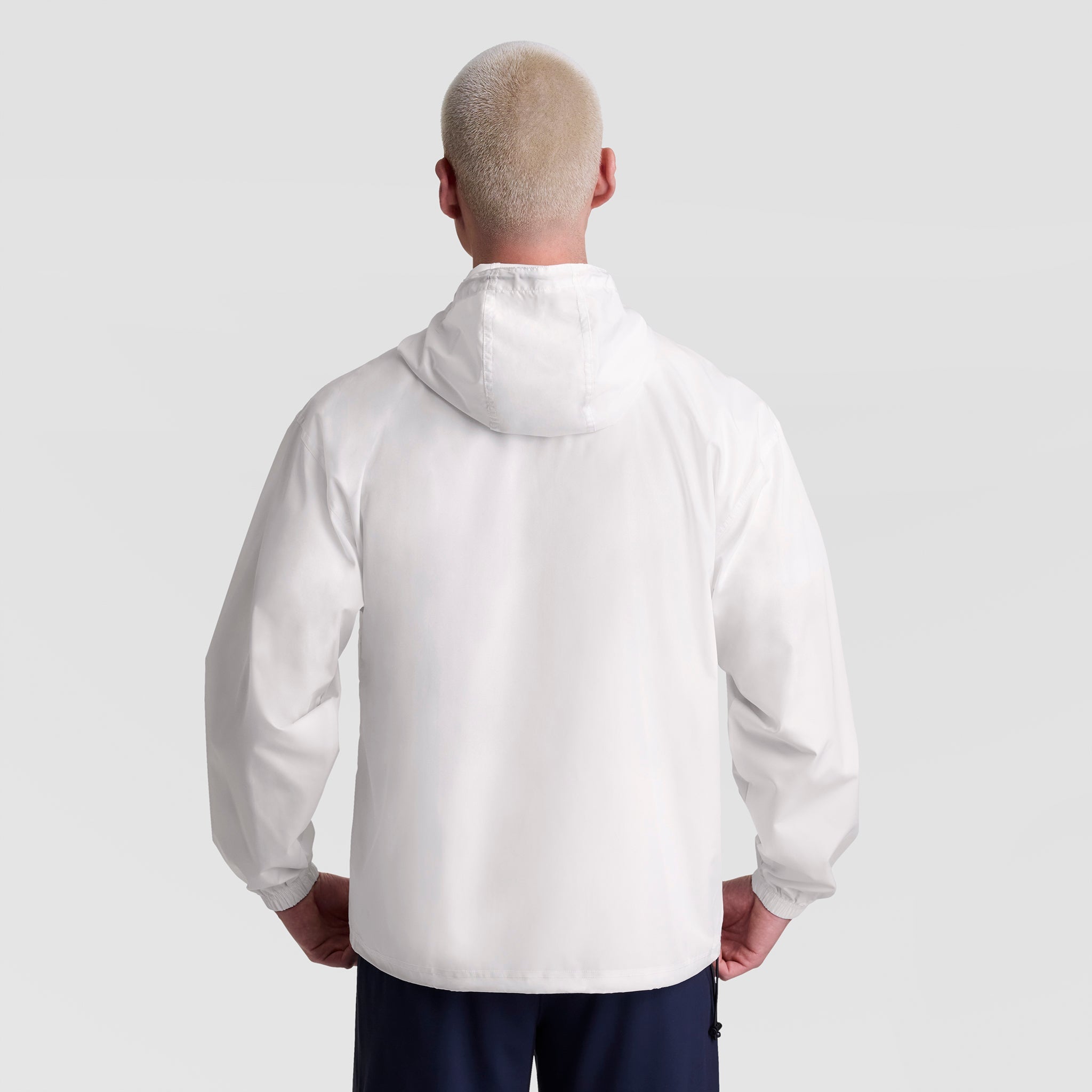 Champion Stadium Packable Jacket, Script Logo - Bright White