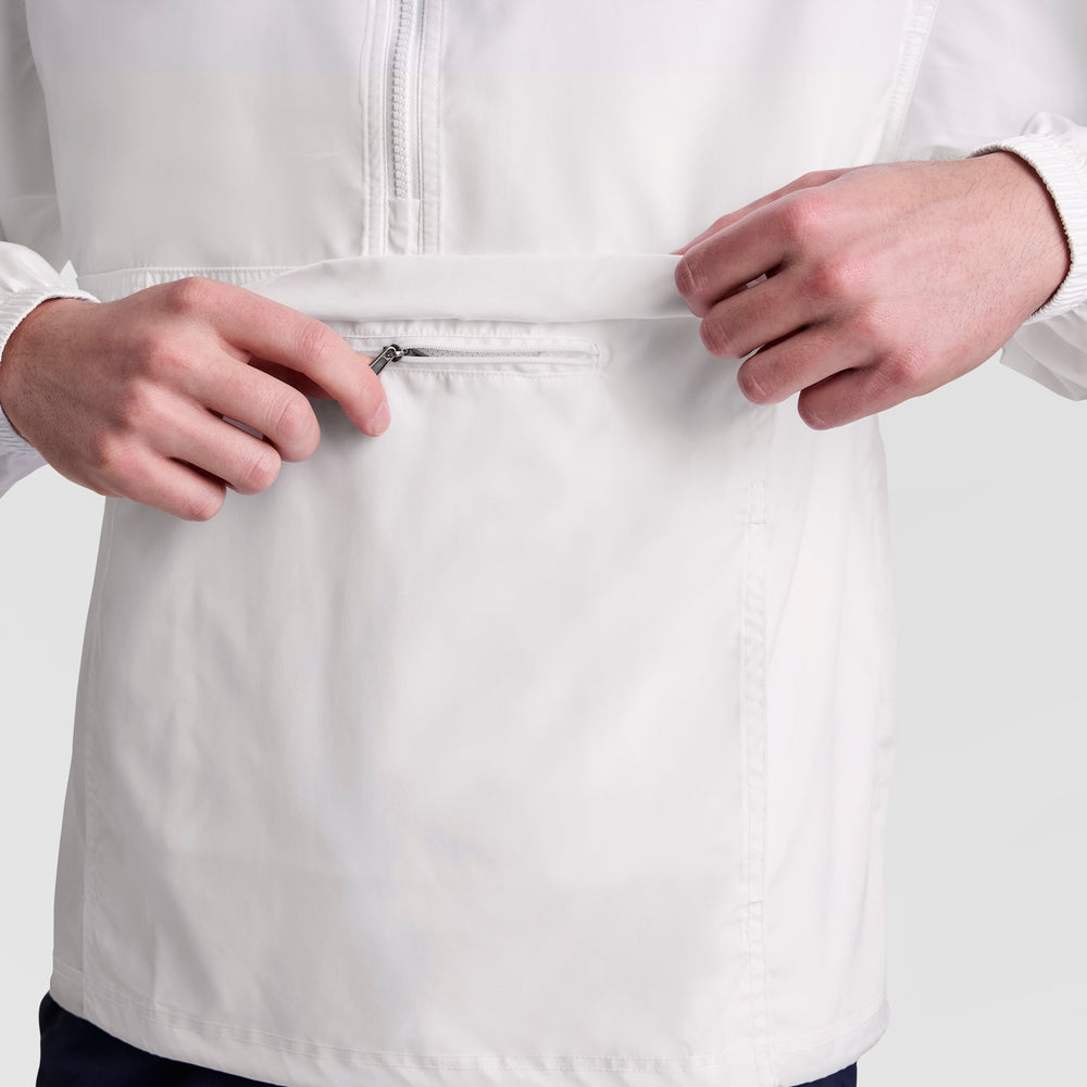 Champion Stadium Packable Jacket, Script Logo - Bright White