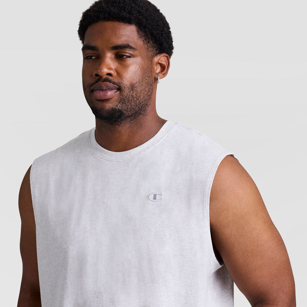Champion Muscle Tank - Big & Tall - Platinum Silver Heather