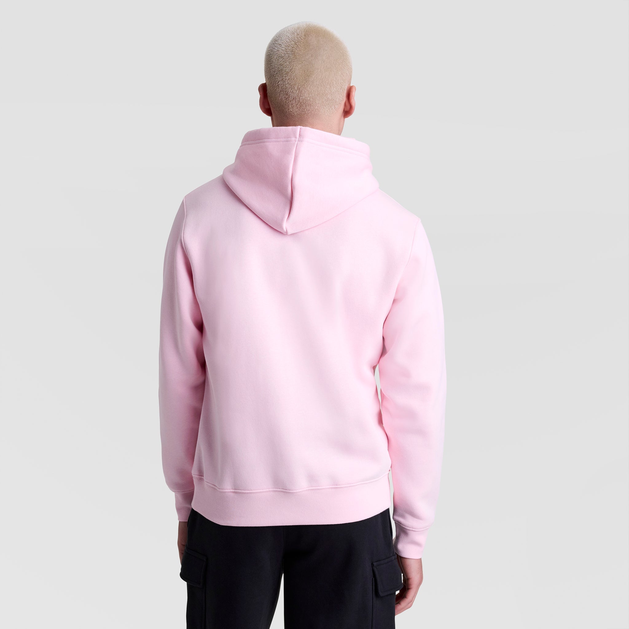 Champion Powerblend Hoodie, Tonal Script Logo - Rose Shadow