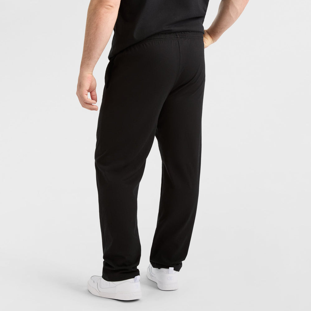 Champion Lightweight Lounge Pants, Open Hem - Big & Tall - Black