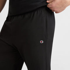 Champion Lightweight Lounge Pants, Open Hem - Big & Tall - Black