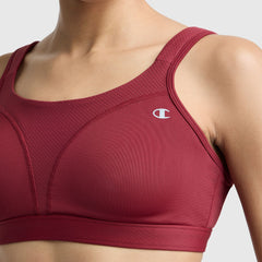 Champion Spot Comfort High-Impact Sports Bra - Pomegranate
