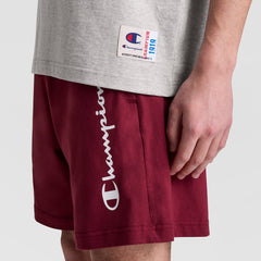 Champion Sleeveless Hoodie, Embroidered C Logo - Oxford Grey Heather