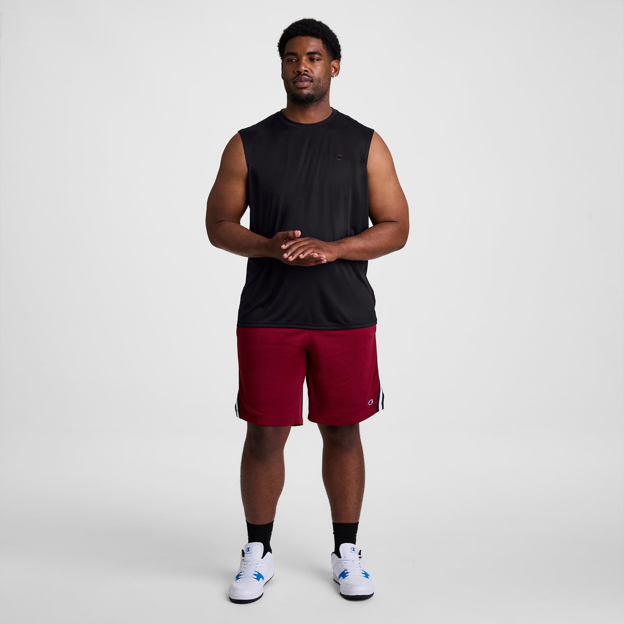Champion Sport Muscle Tank, Reflective C Logo - Big & Tall - Black