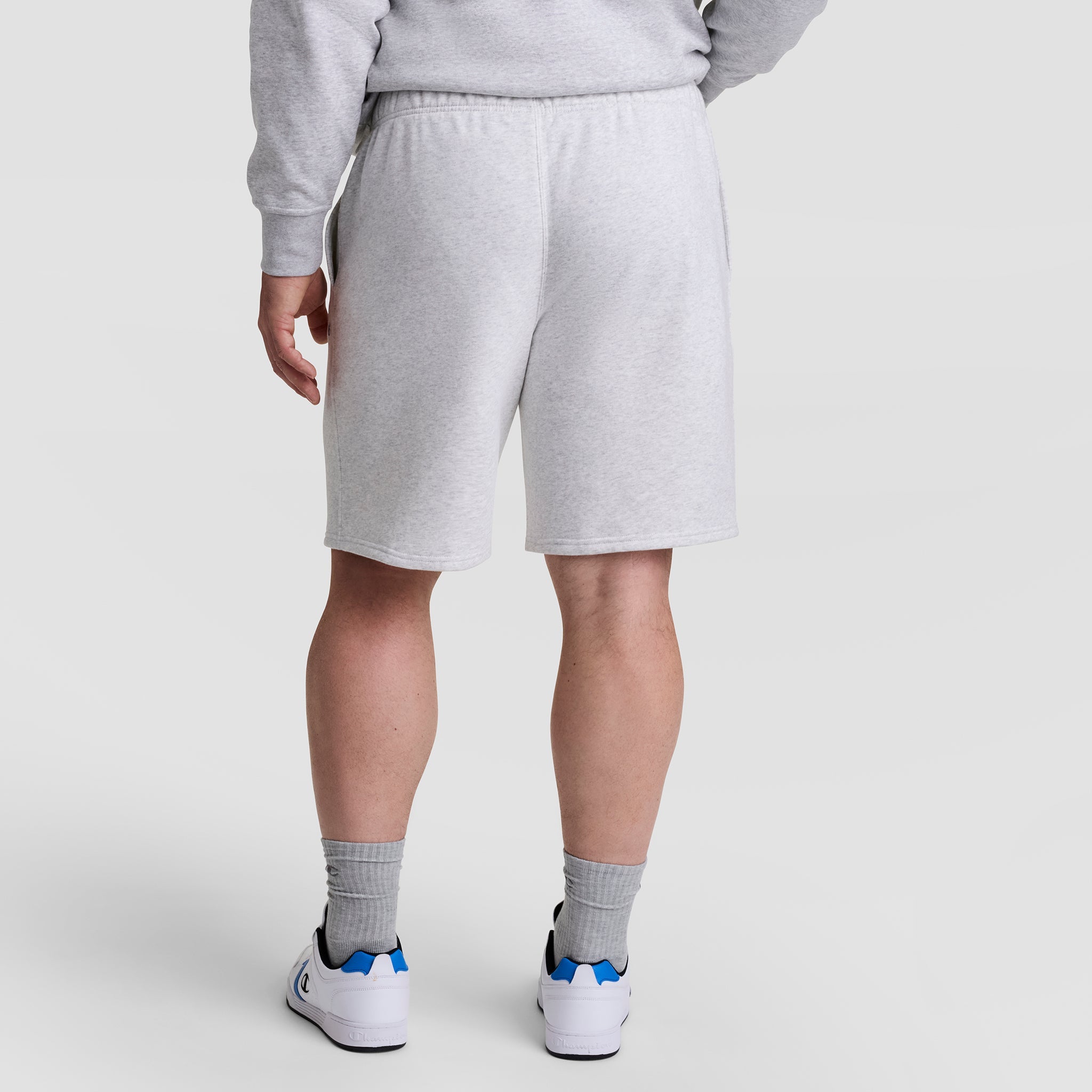 Champion 10" Powerblend Fleece Short - Big & Tall - Platinum Silver Heather