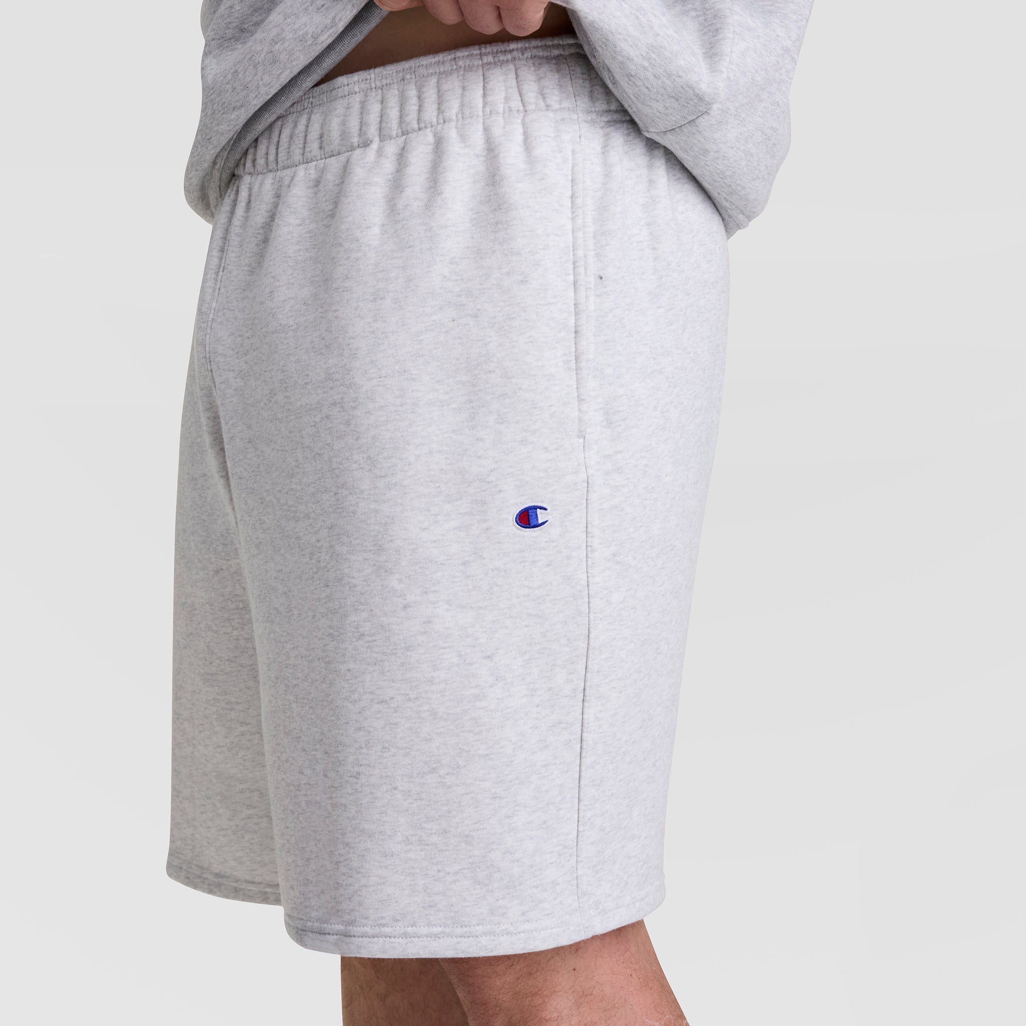 Champion 10" Powerblend Fleece Short - Big & Tall - Platinum Silver Heather