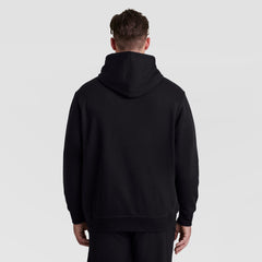 Champion Powerblend Hoodie, Full Script Logo - Big & Tall - Black