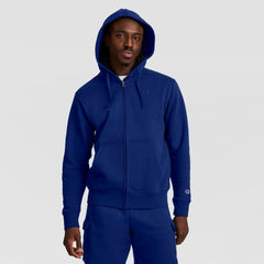 Champion Powerblend Full-Zip Hoodie - Blue Depth