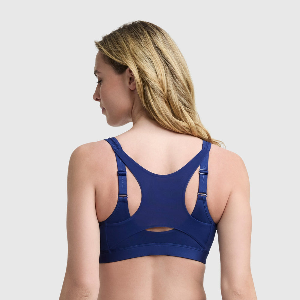 Champion Motion Control Zip Sports Bra - Blue Depths