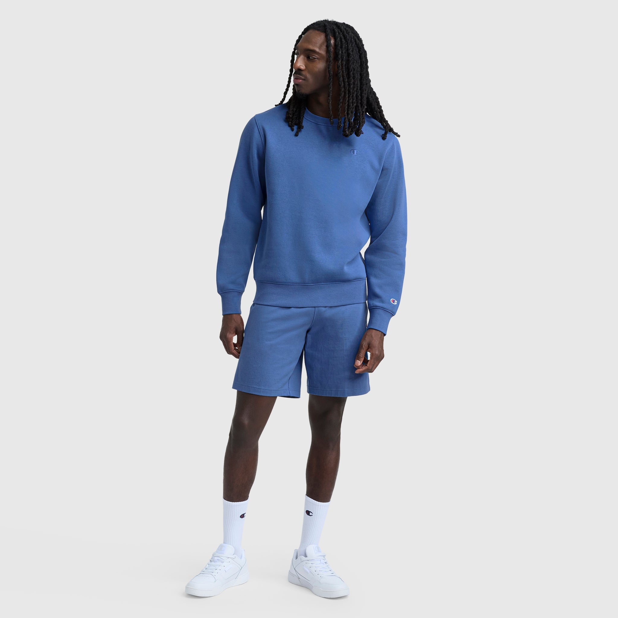 Champion Powerblend Crewneck Sweatshirt - Coastal Fjord