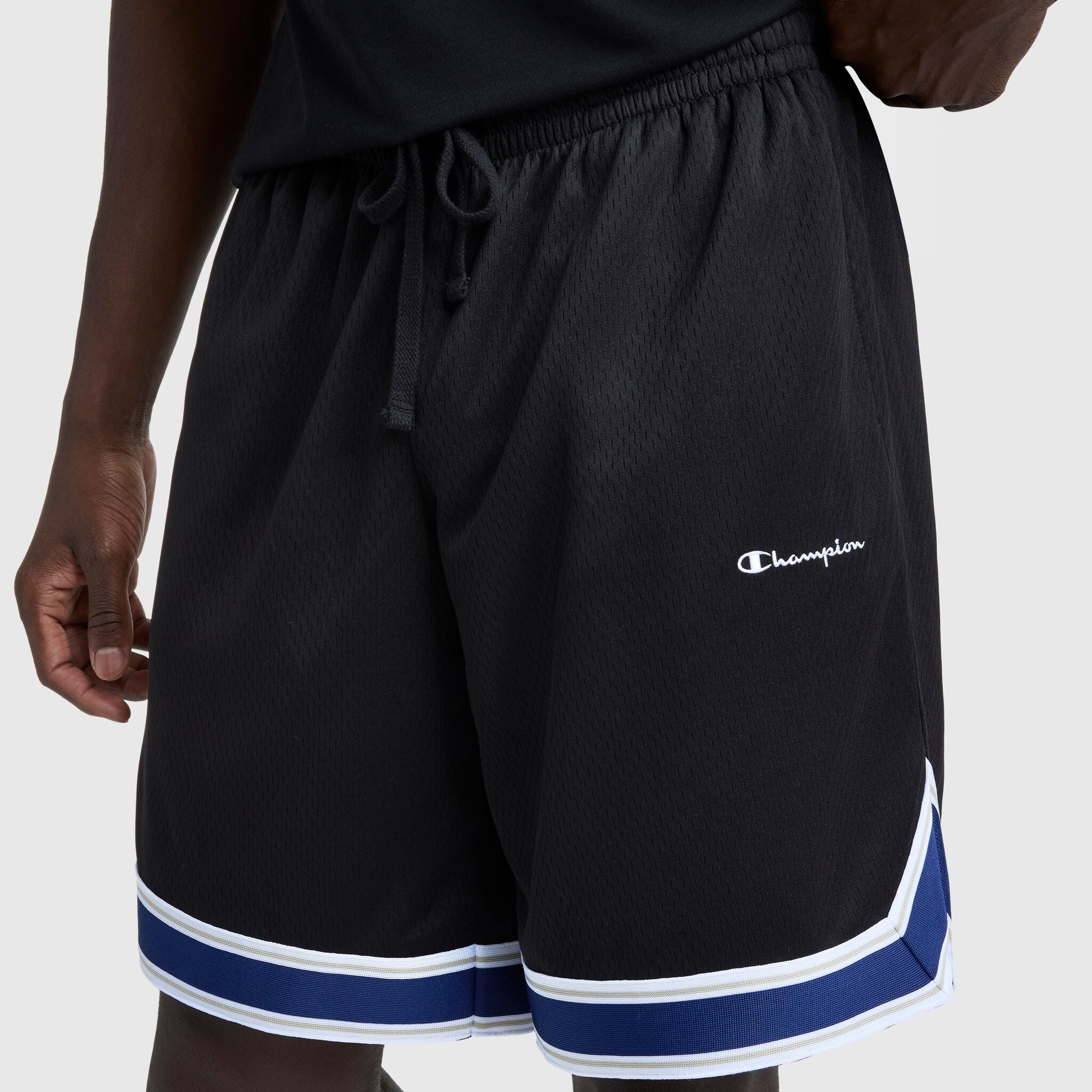 Champion 10" Gridiron Reversible Short, Script Logo - Black