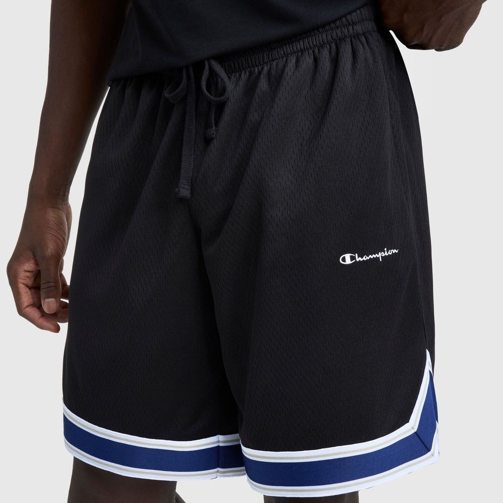 Champion 10" Gridiron Reversible Short, Script Logo - Black
