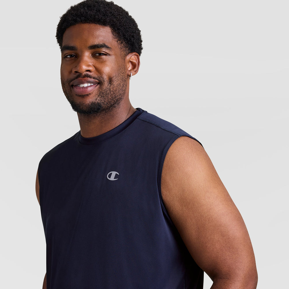 Champion Sport Muscle Tank, Reflective C Logo - Big & Tall - Deep Navy
