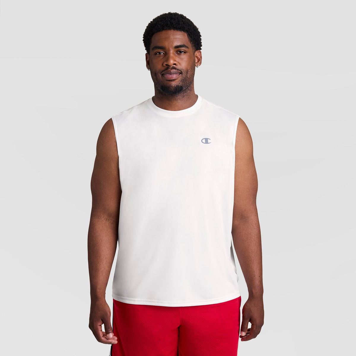Champion Sport Muscle Tank, Reflective C Logo - Big & Tall - Bright White
