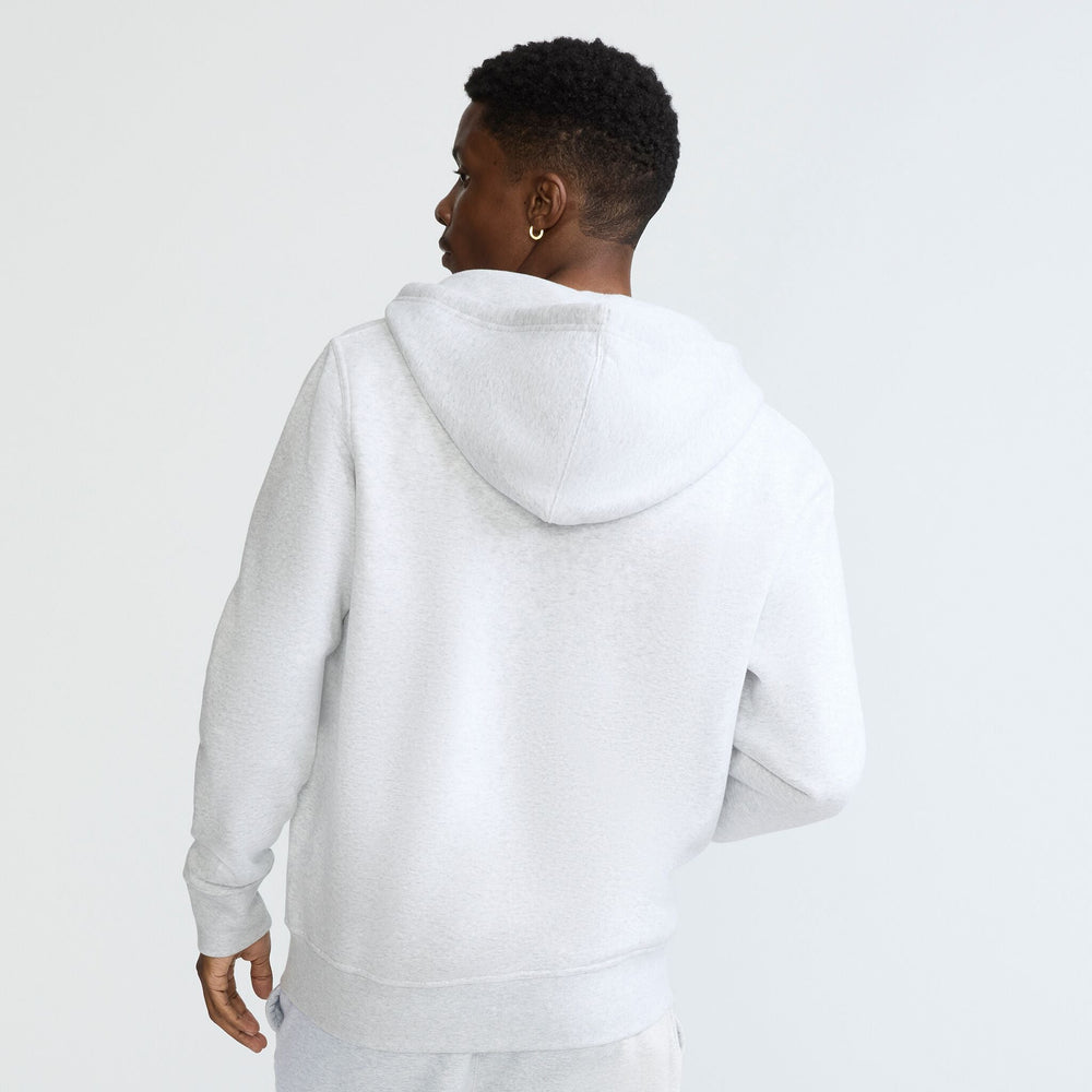 Champion Powerblend Full-Zip Hoodie - Platinum Silver Heather