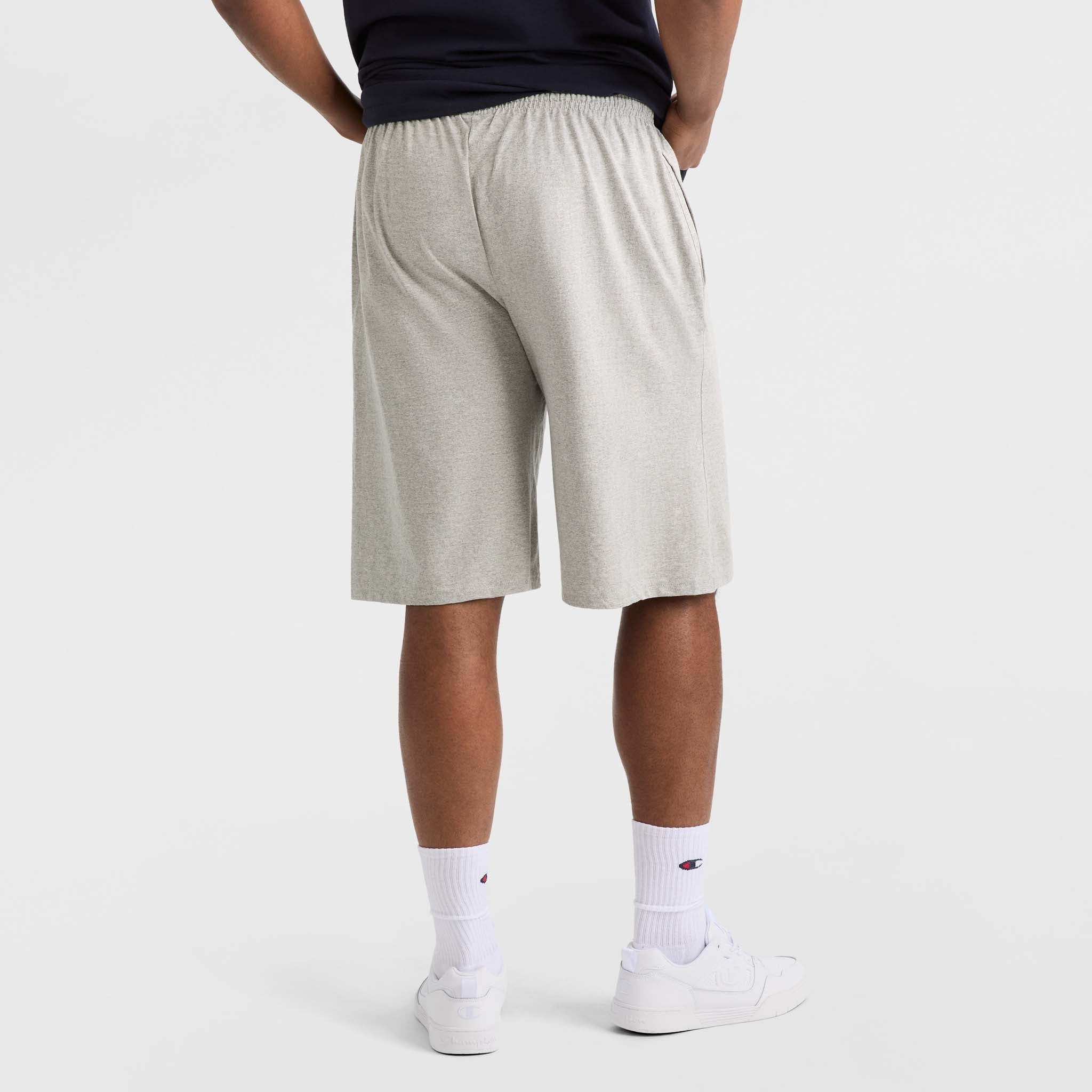 Champion Lightweight Lounge Shorts, C Patch Logo - Big & Tall - New Manhattan Mist Heather