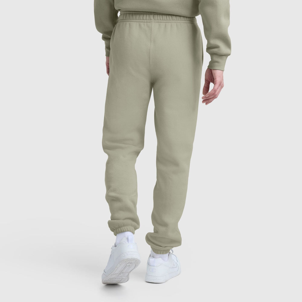 Champion Powerblend Sweatpants, Cinched Bottom - Abbey Stone
