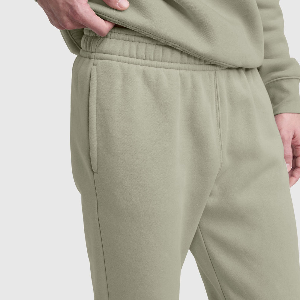 Champion Powerblend Sweatpants, Cinched Bottom - Abbey Stone