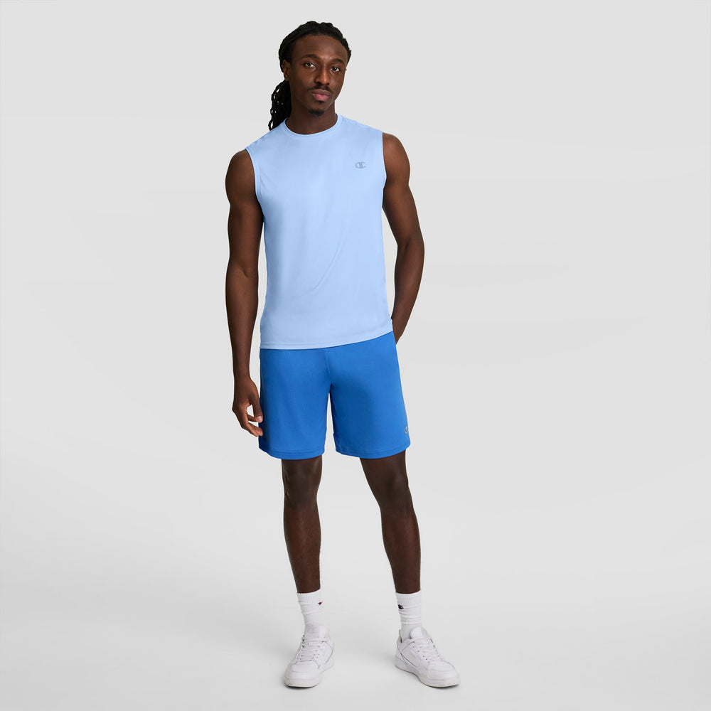 Champion Sport Muscle Tank, Reflective C Logo - Placid Blue