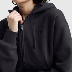 Champion Powerblend Zip-Up Hoodie - Black