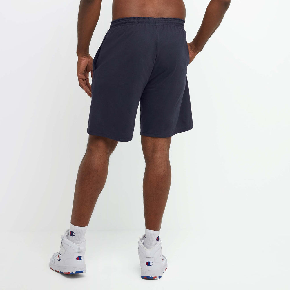 Champion Lightweight Lounge Shorts, C Patch Logo - Big & Tall - Navy