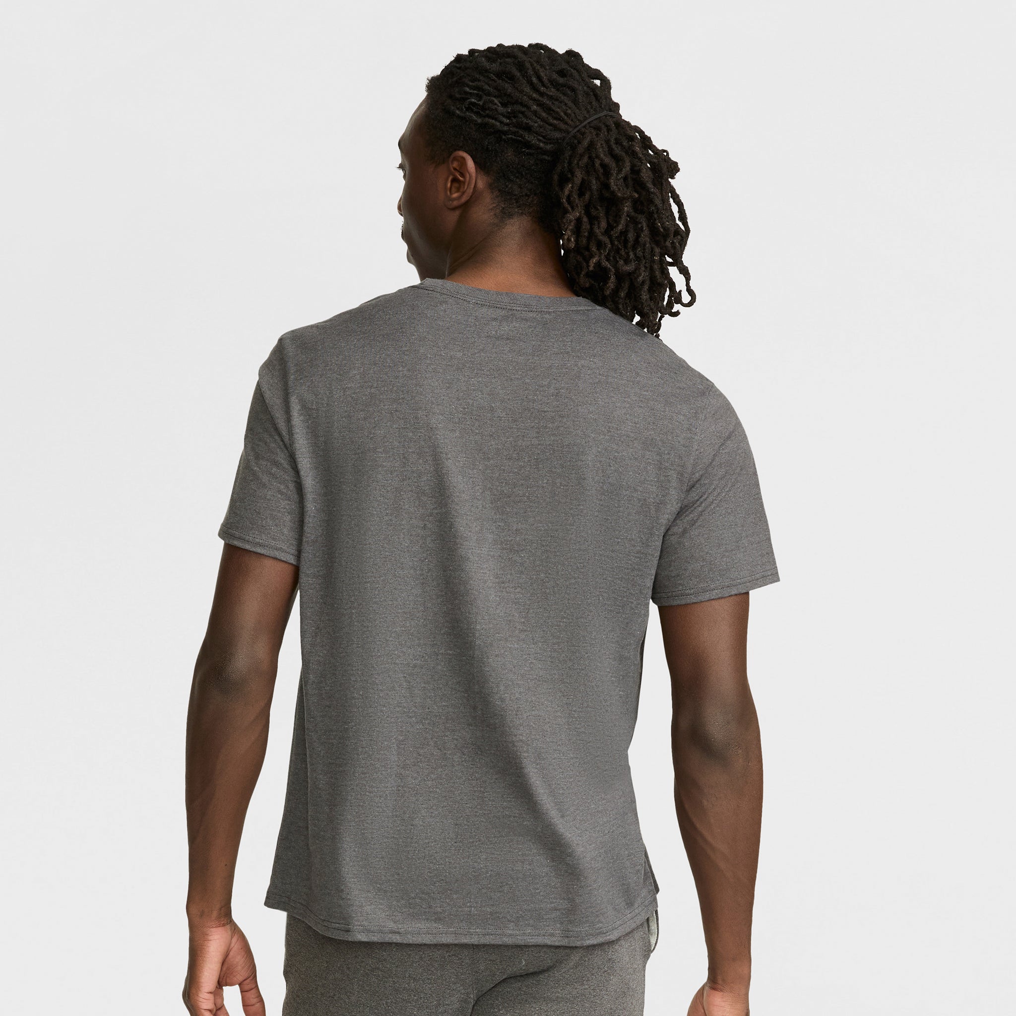 Champion Classic Graphic T-Shirt, Script Logo - Granite Heather