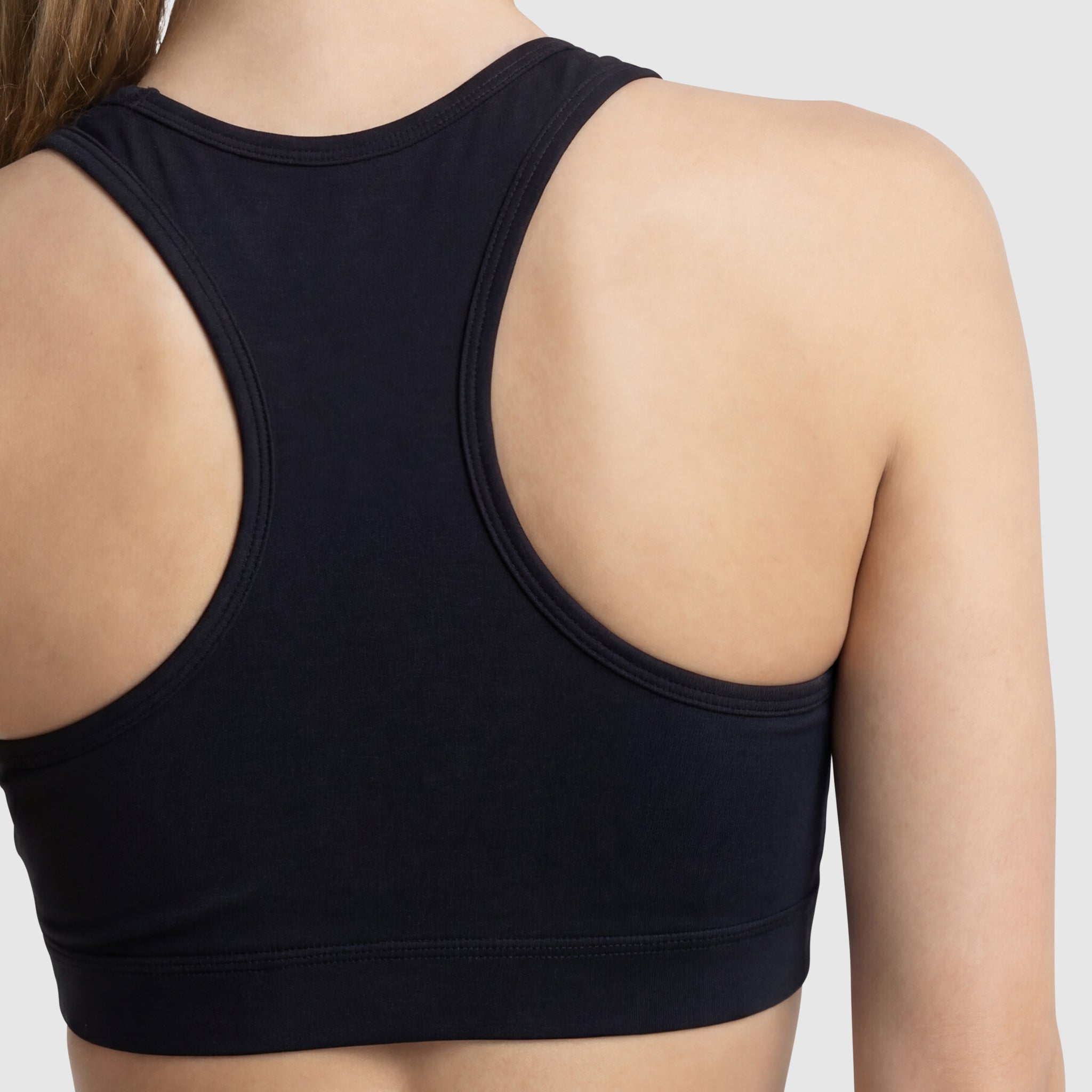Champion Sports Bra, Script Logo - Black