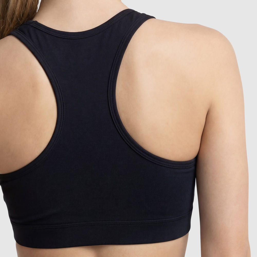 Champion Sports Bra, Script Logo - Black