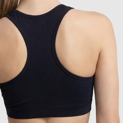 Champion Sports Bra, Script Logo - Black