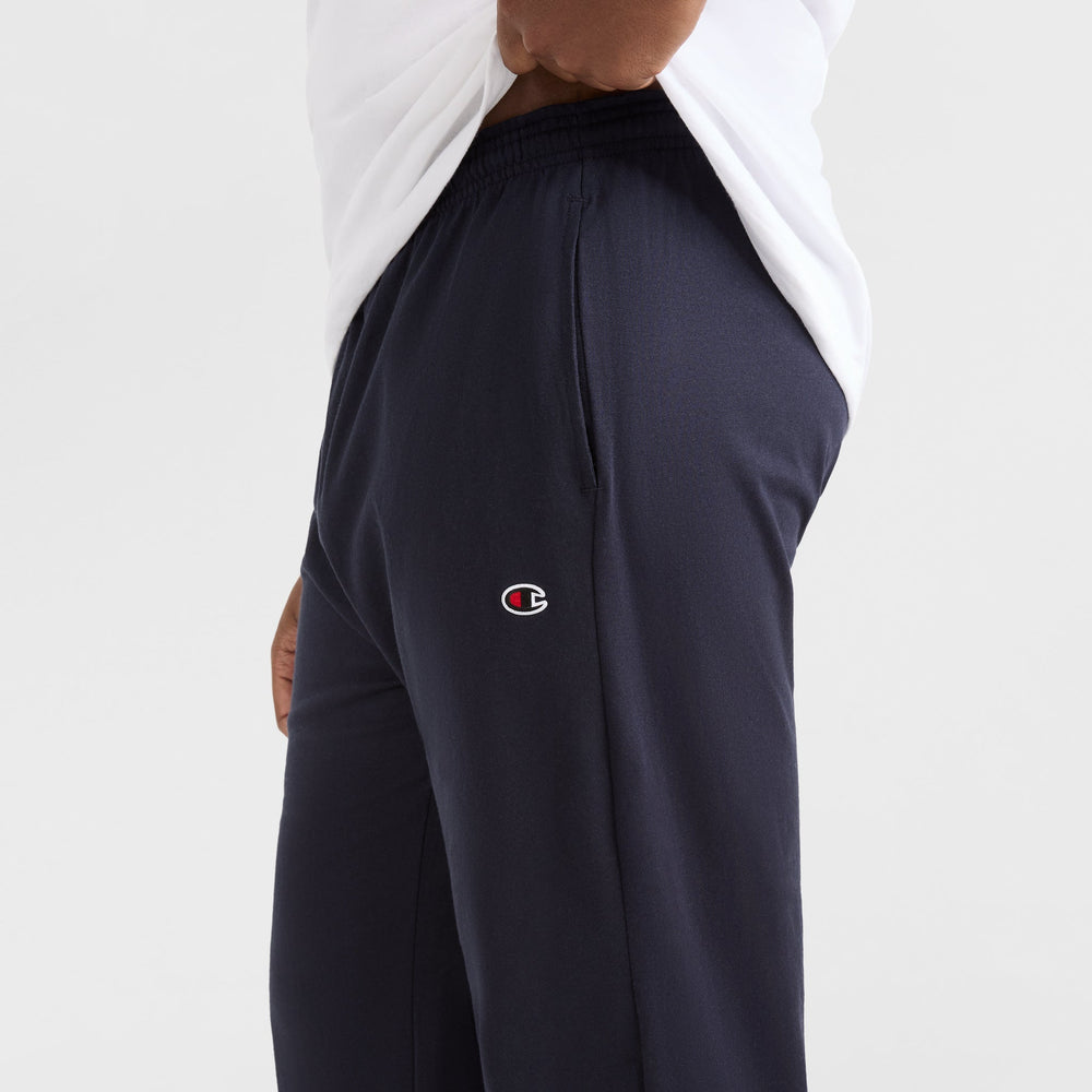 Champion Lightweight Lounge Pants, Open Hem - Big & Tall - Navy