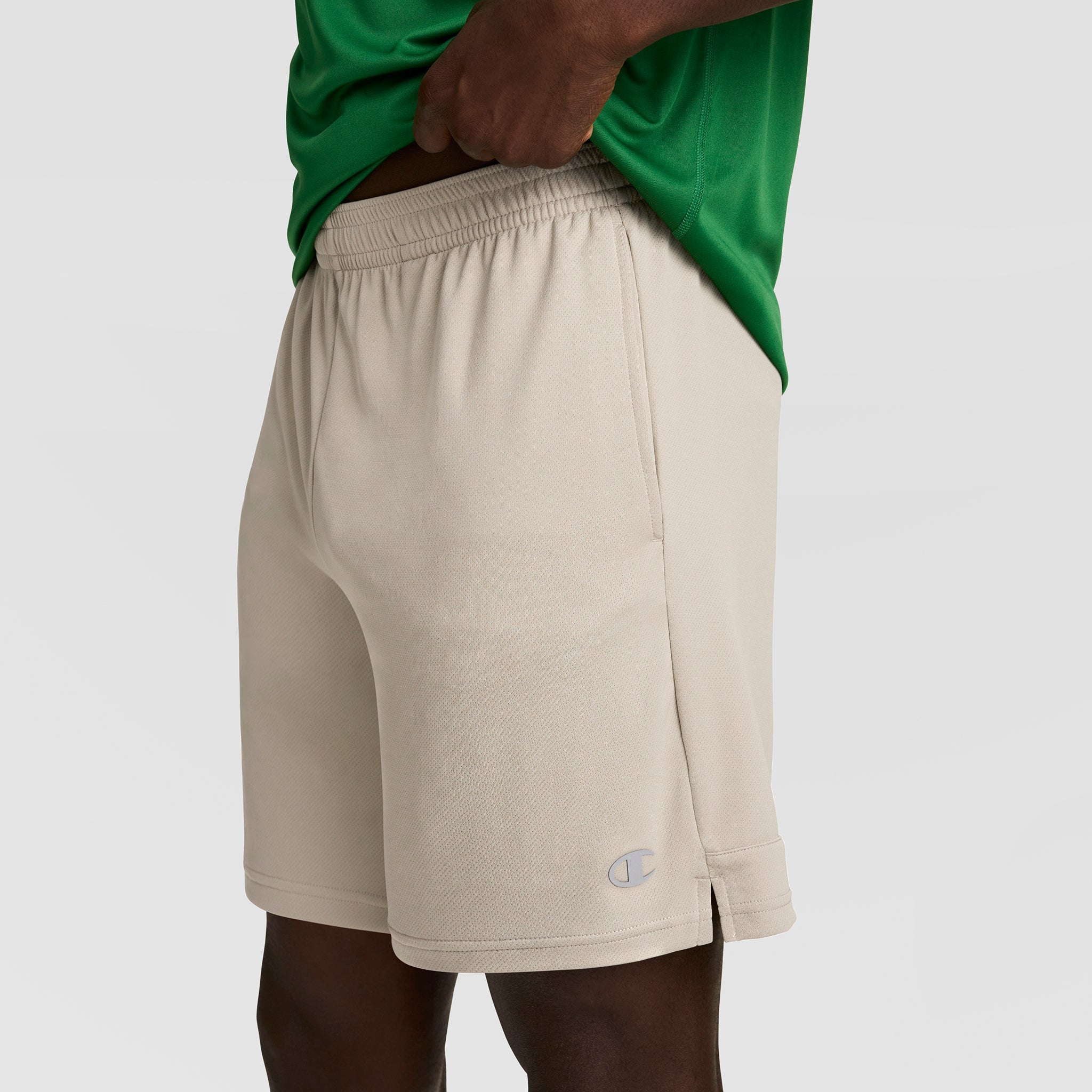 Champion 7" Moisture Wicking, Sport Shorts - Abbey Stone