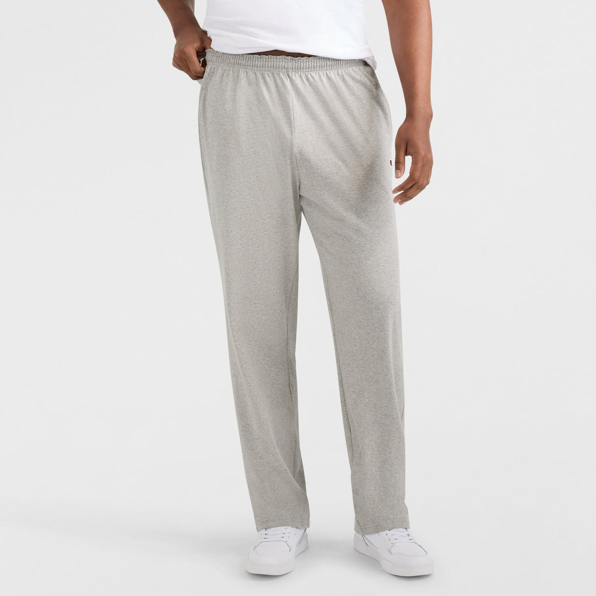 Champion Lightweight Lounge Pants, Open Hem - Big & Tall - New Manhattan Mist Heather
