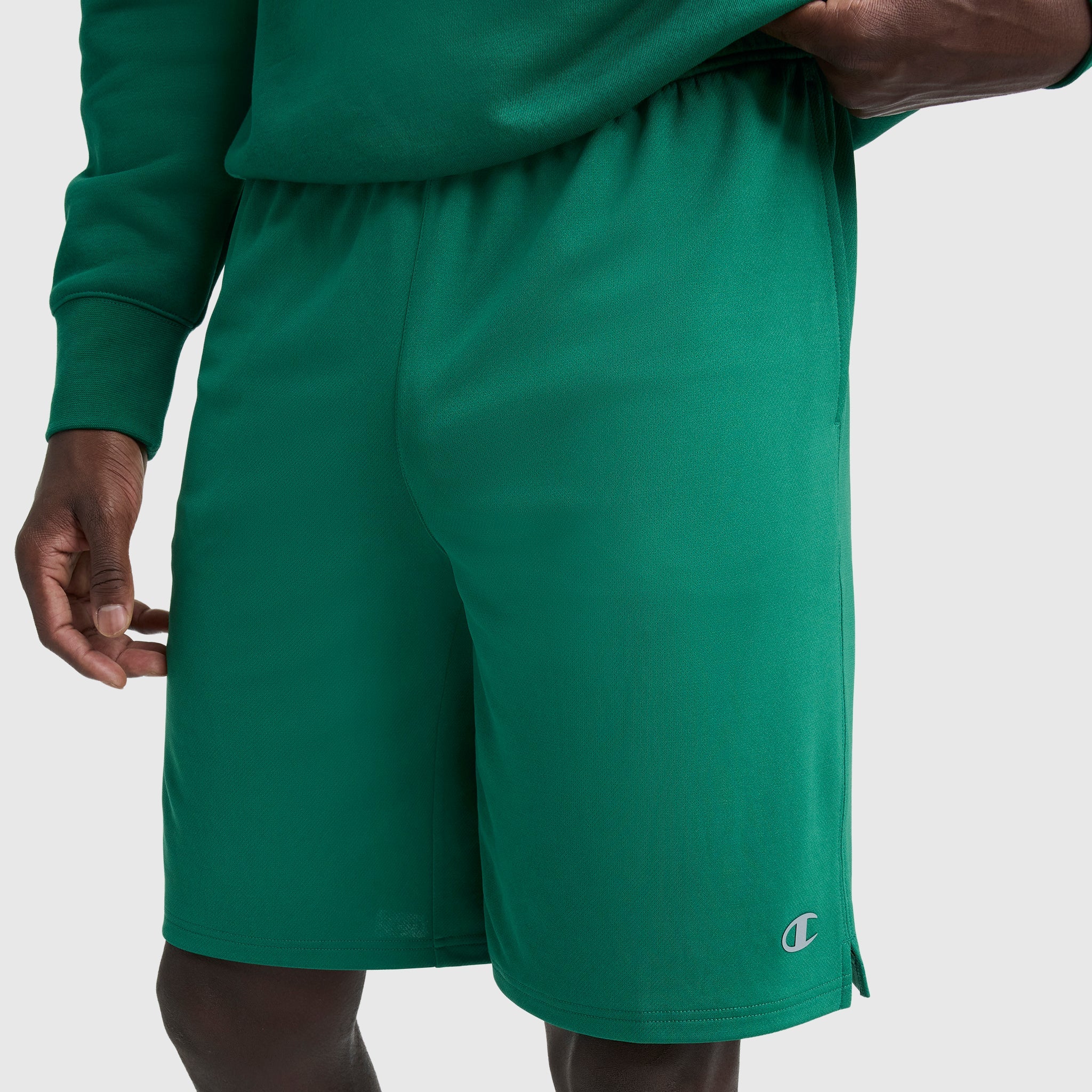 Champion 10" Moisture Wicking, Sport Shorts - Verdant Green