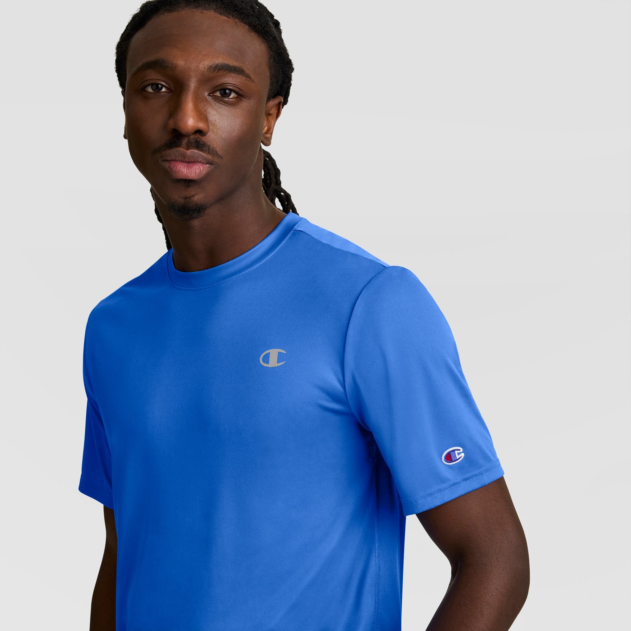 Champion Sport T-Shirt, Reflective C Logo - Nebulas Blue