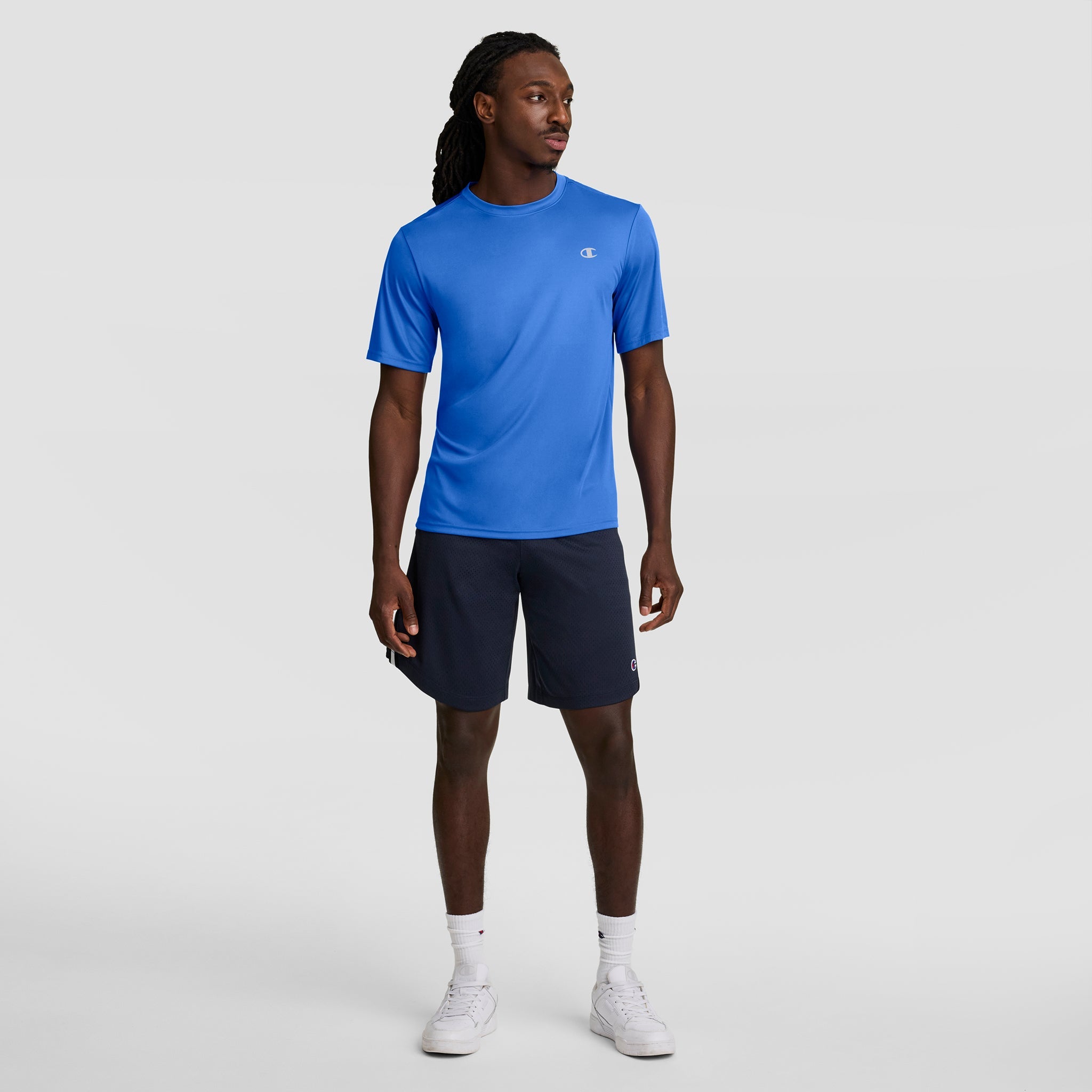 Champion Sport T-Shirt, Reflective C Logo - Nebulas Blue