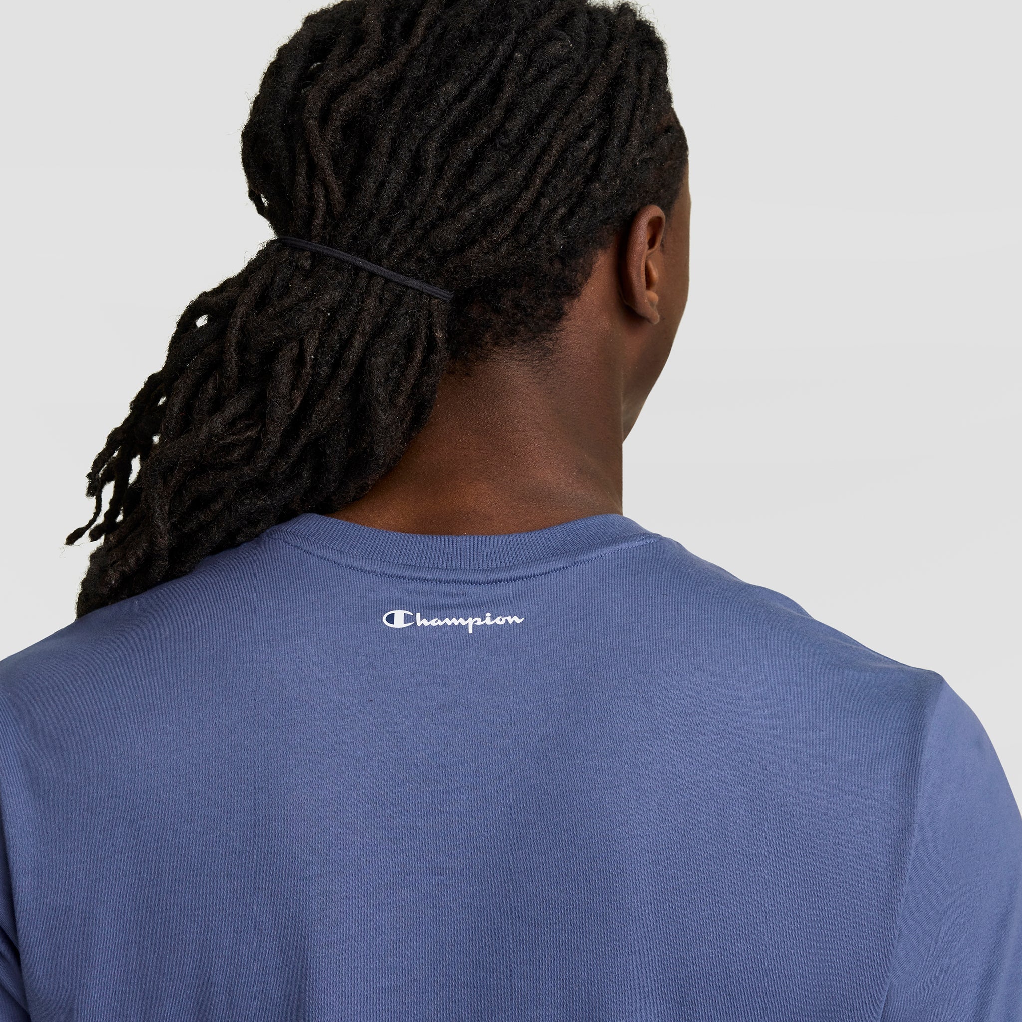 Champion Classic Graphic T-Shirt, Script Logo - Coastal Fjord