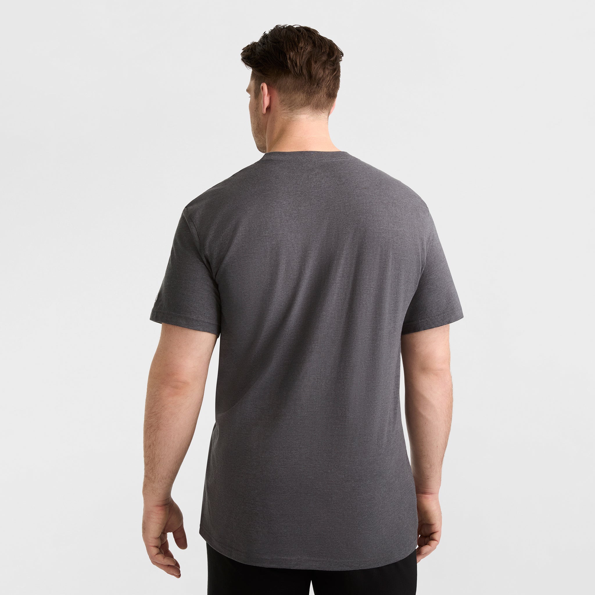 Champion Classic Graphic T-Shirt, Script Logo - Big & Tall - Granite Heather