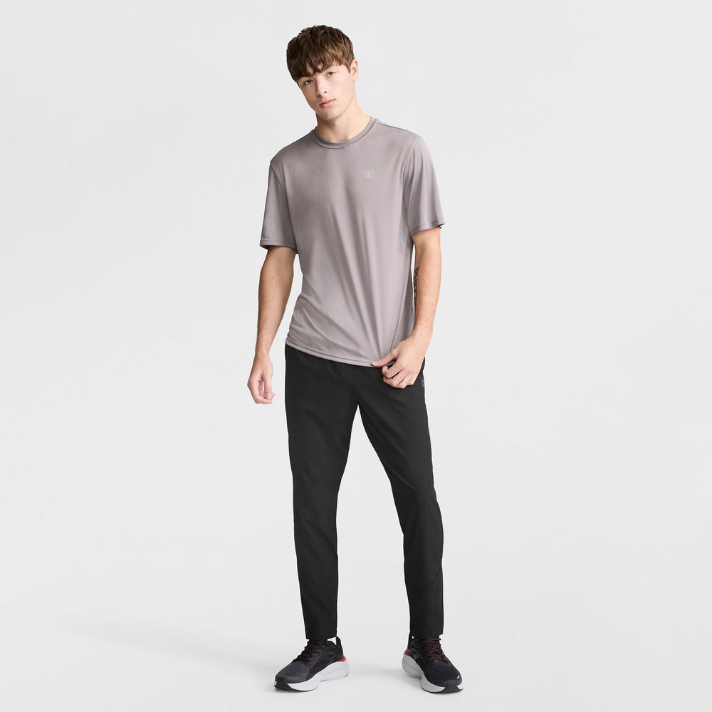 Champion Sport T-Shirt, Reflective C Logo - Stone Gray