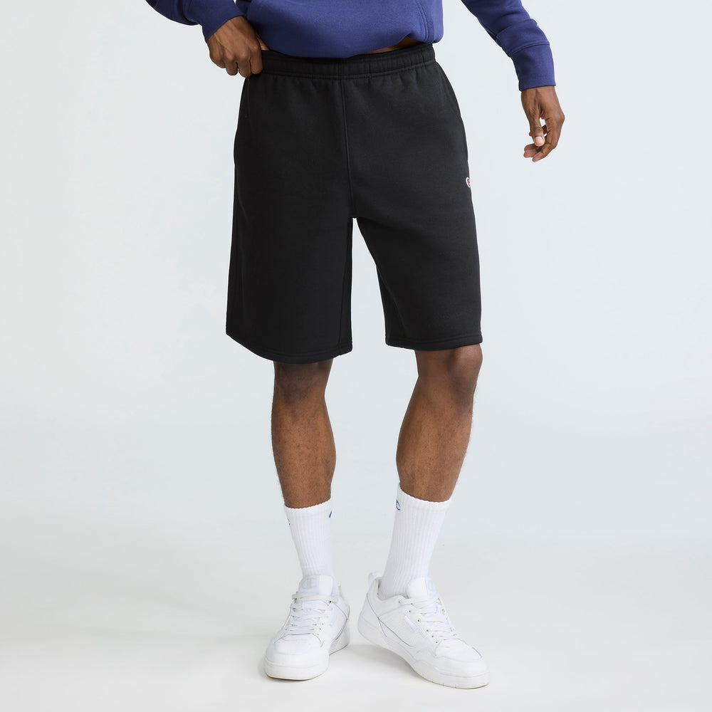 Champion 10" Powerblend Fleece Short - Black