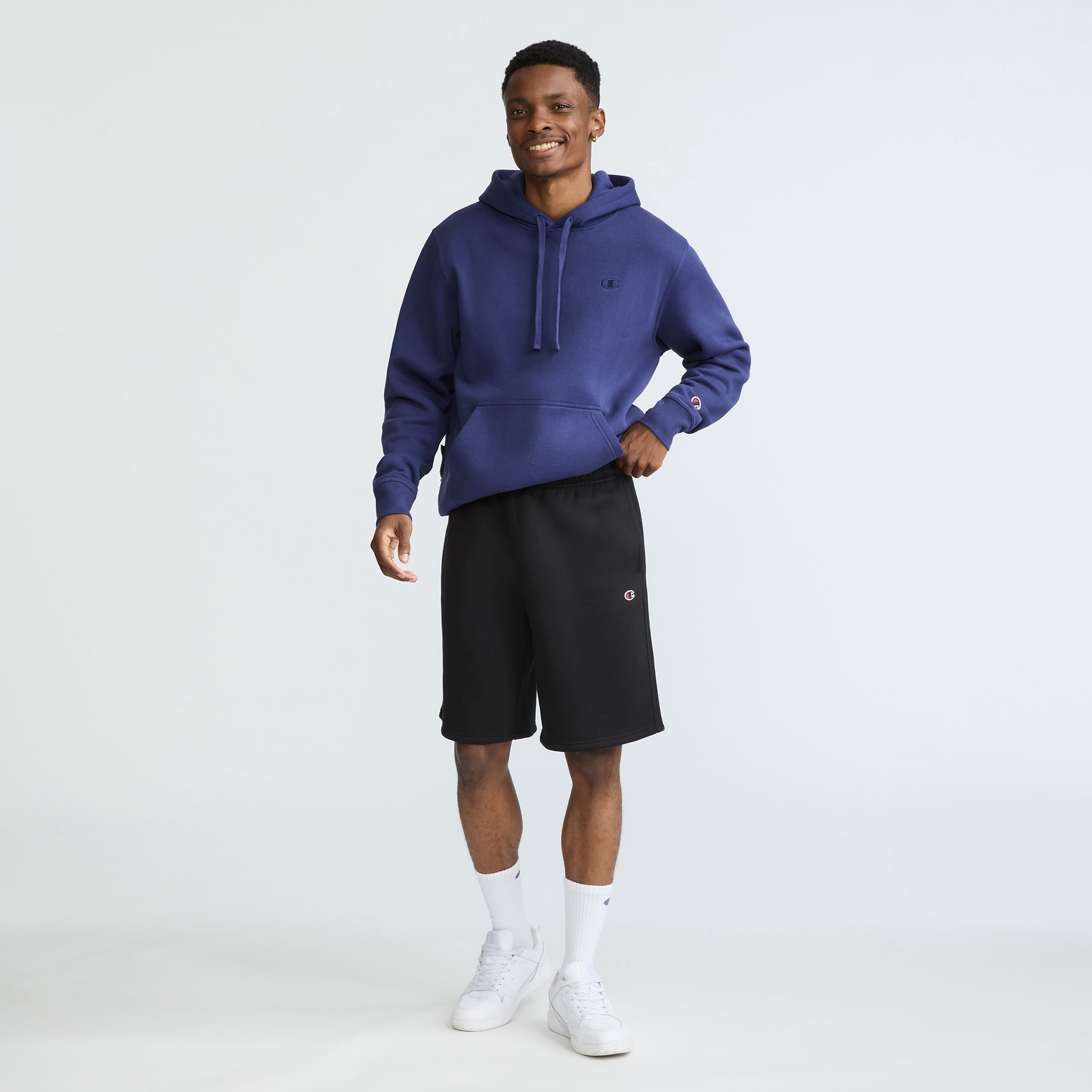 Champion 10" Powerblend Fleece Short - Black