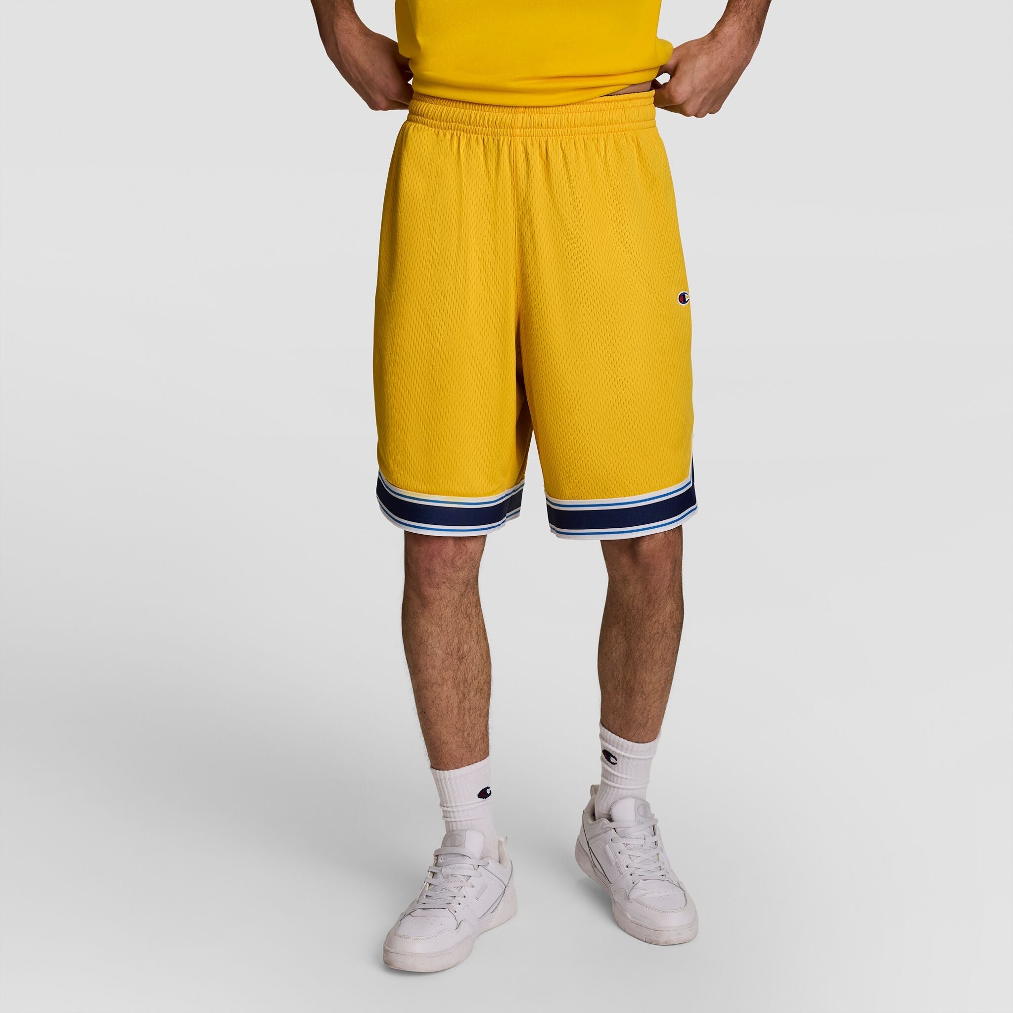 Champion 10" Gridiron Reversible Short, Script Logo - Blue Depth