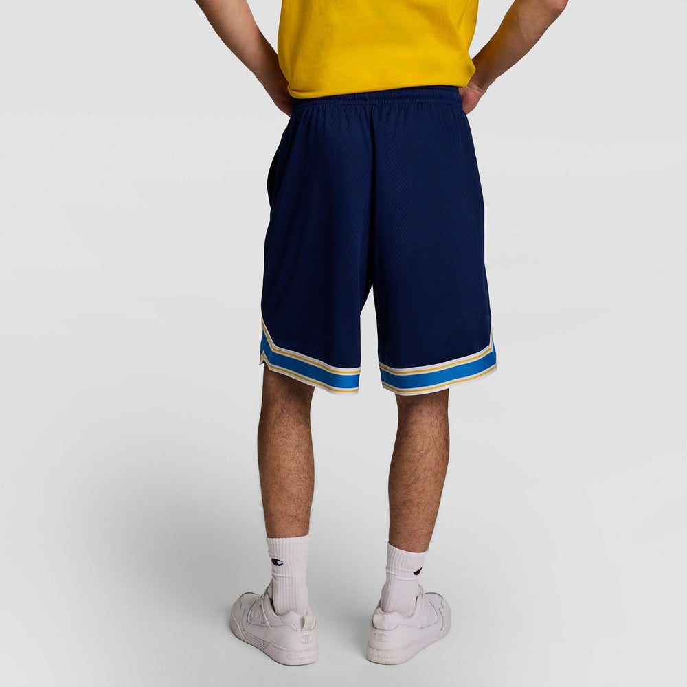 Champion 10" Gridiron Reversible Short, Script Logo - Blue Depth