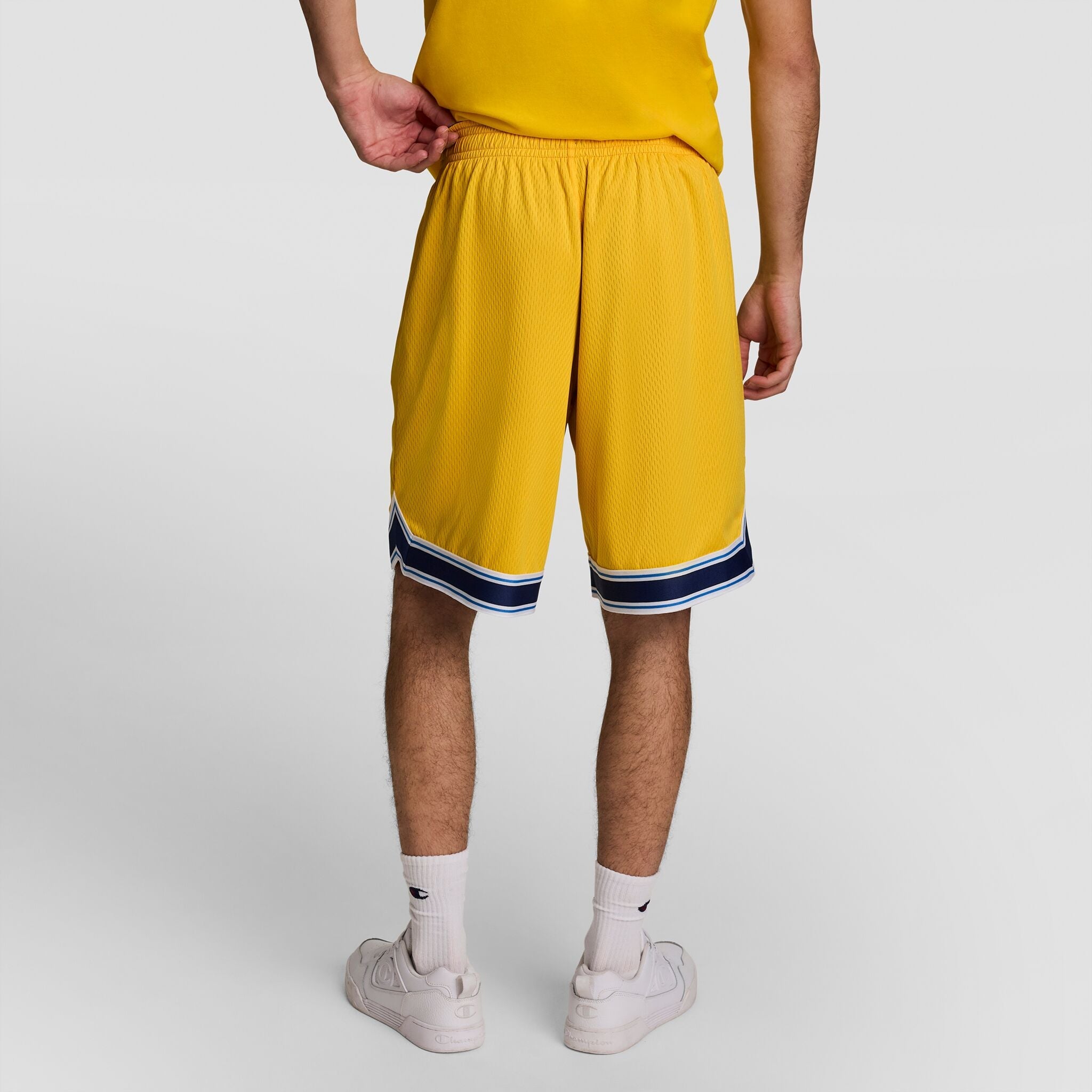 Champion 10" Gridiron Reversible Short, Script Logo - Blue Depth