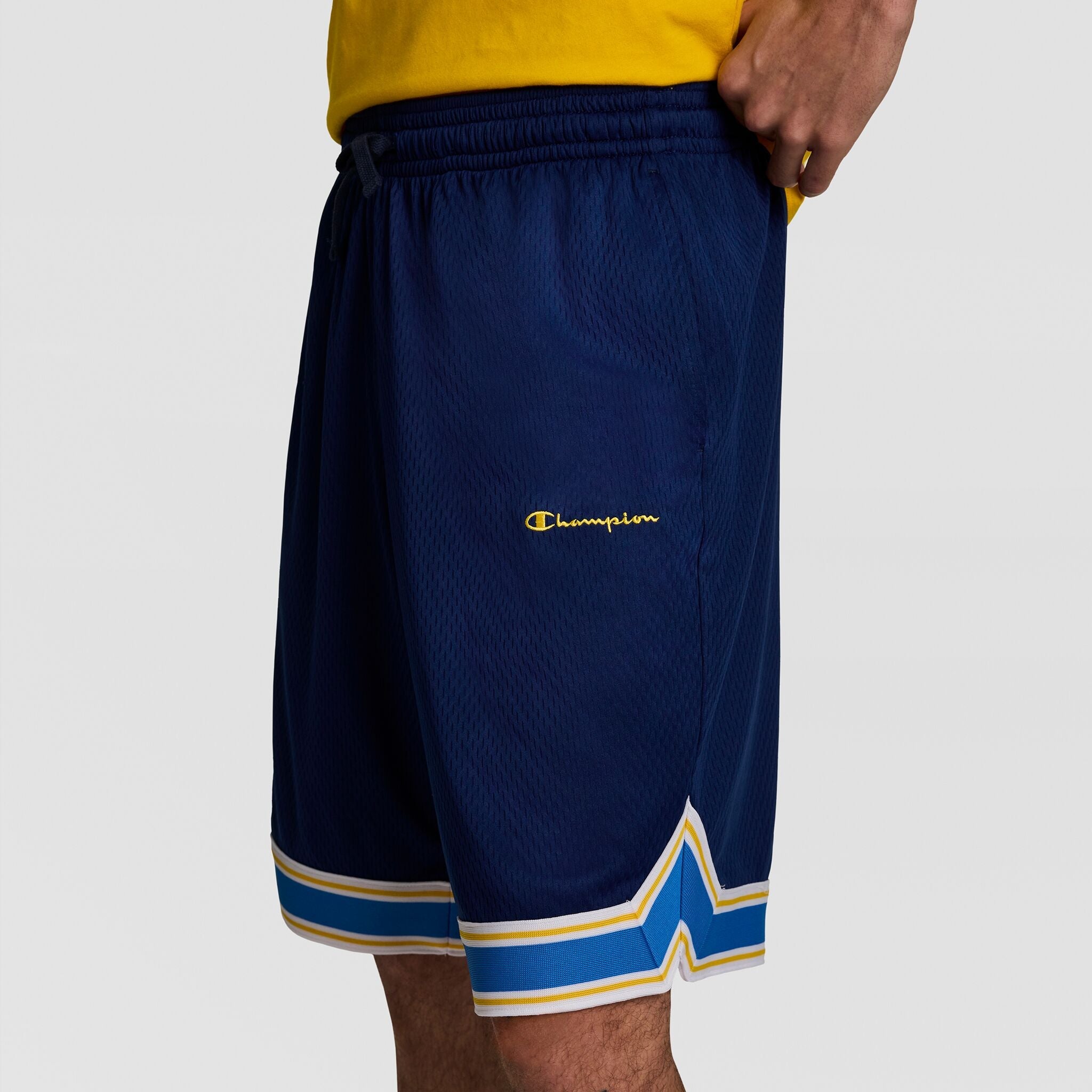 Champion 10" Gridiron Reversible Short, Script Logo - Blue Depth