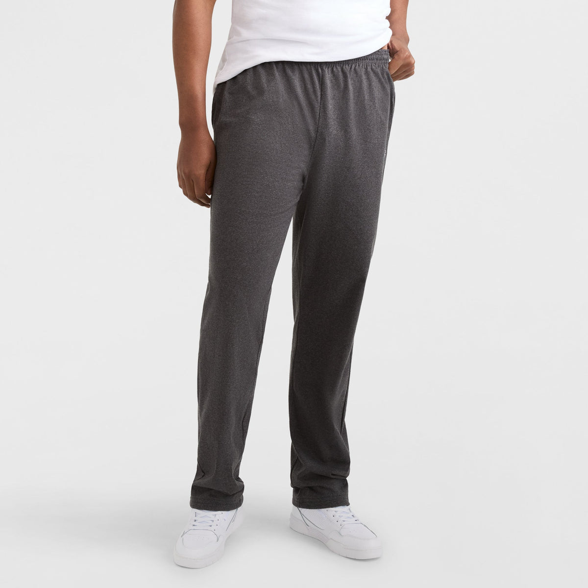Champion Lightweight Lounge Pants, Open Hem - Big & Tall - Granite Grey Heather