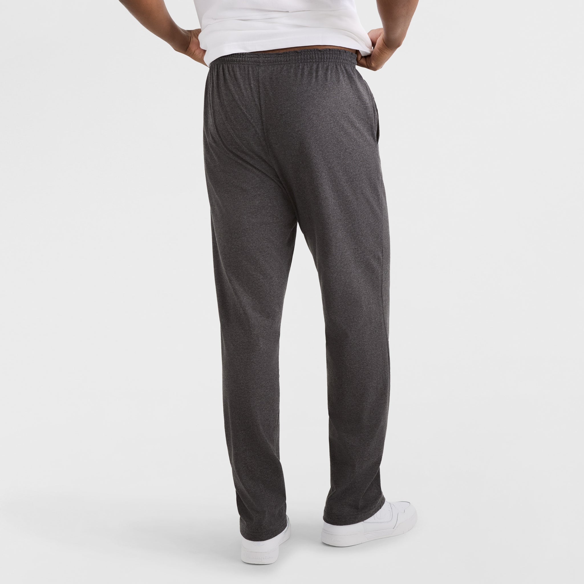 Champion Lightweight Lounge Pants, Open Hem - Big & Tall - Granite Grey Heather