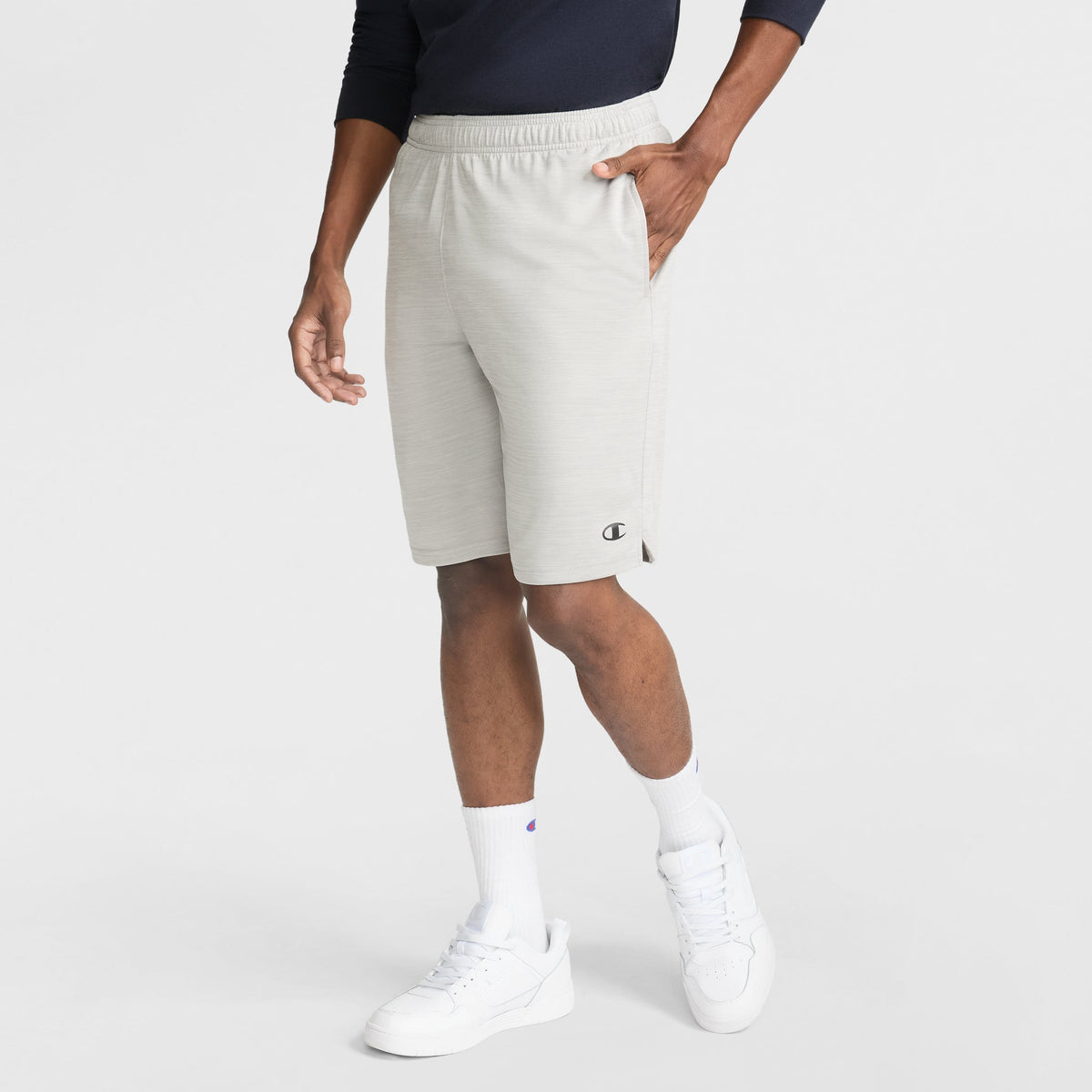 Champion 10" Moisture Wicking, Sport Shorts - New Manhattan Mist Heather
